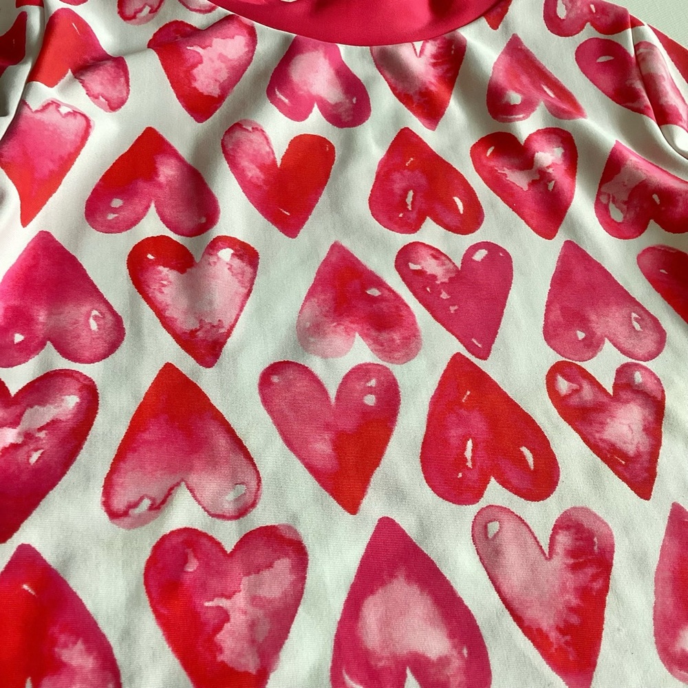 Floatimini Heart Rashguard Two Piece Swimsuit - Picture 3 of 7